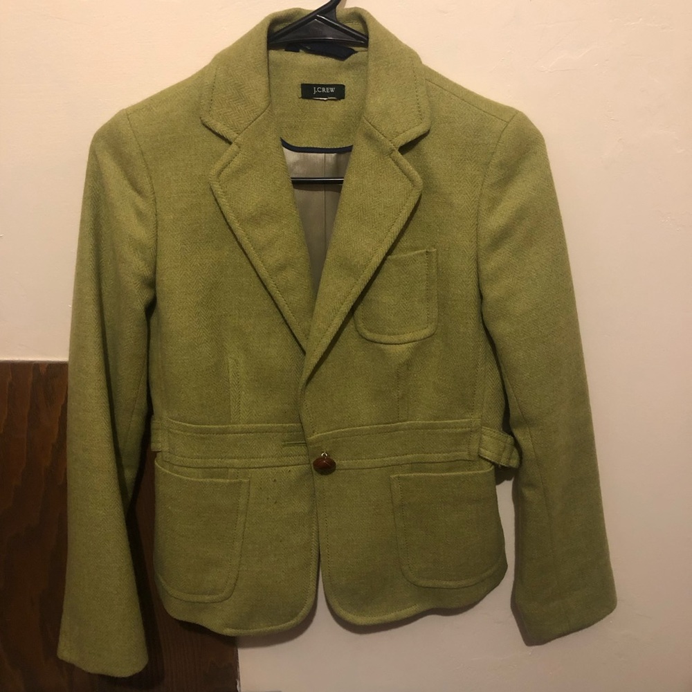 Vintage J Crew Scottish 🏴󠁧󠁢󠁳󠁣󠁴󠁿 Wool Blazer
